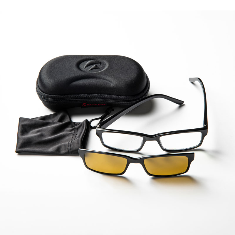 Eagle Eyes 2 IN 1 Rectangular Progressive Readers (Black)